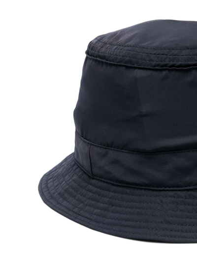Shop Paul & Shark Logo-embroidered Bucket Hat In Blue