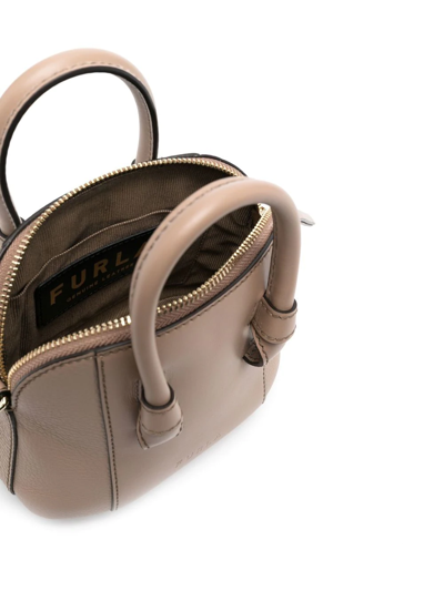 Furla Top Handle Small Tote Bag In Neutrals