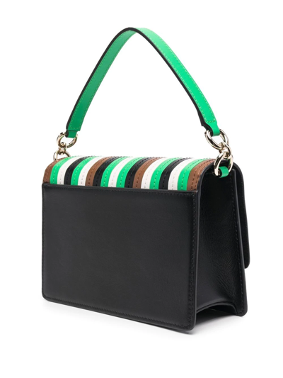 Shop Furla 1927 Stripe-detail Bag In Green