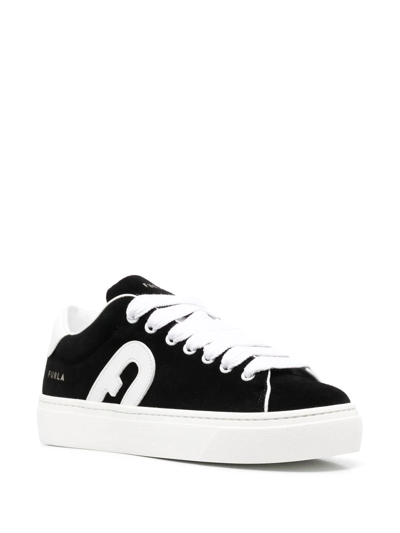 Shop Furla Joy Sneakers In Black