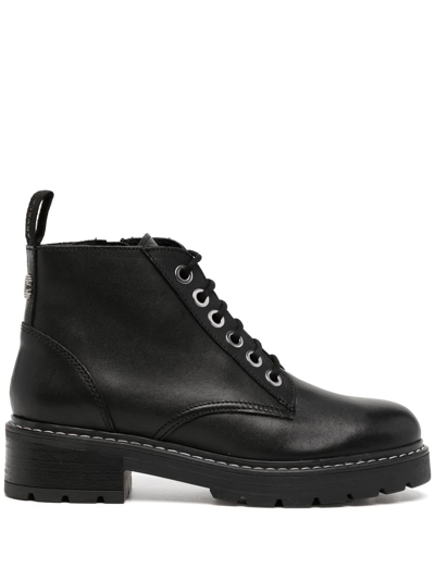 Carvela Trinket Leather Ankle Boots In Black