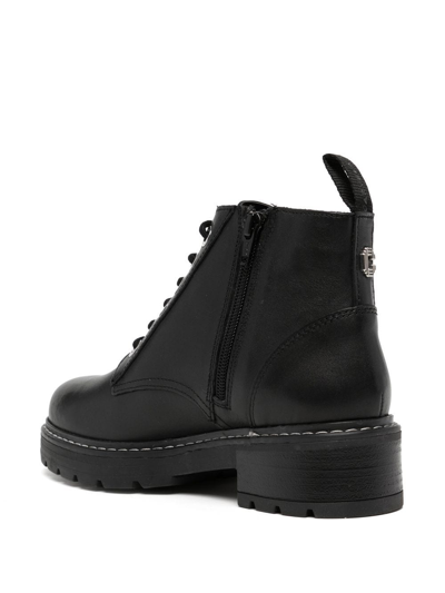 Carvela Trinket Leather Ankle Boots In Black