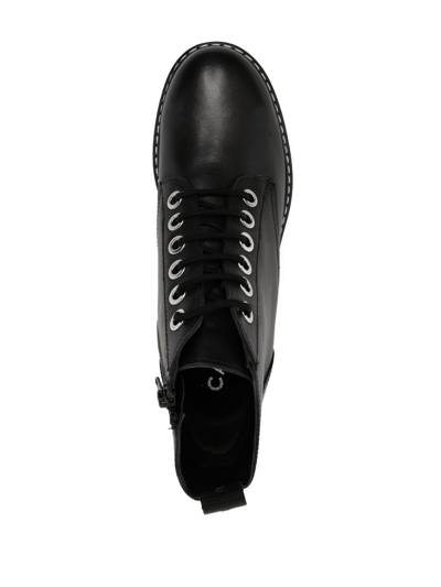 Carvela Trinket Leather Ankle Boots In Black