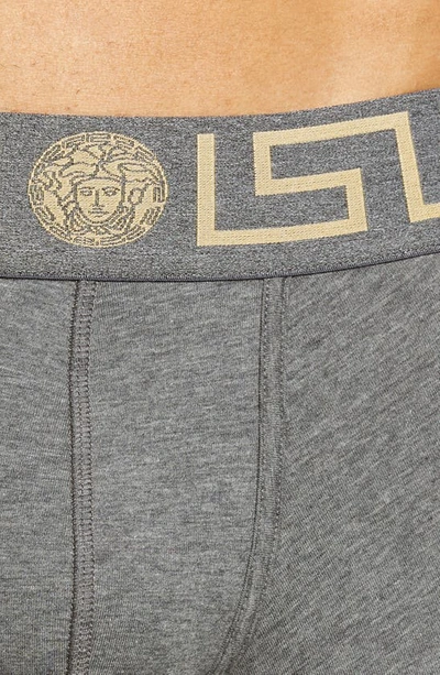 Versace 2-pack Greca Border Boxers In A91m Black/grey