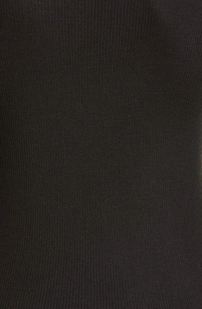 Shop St John Fine Gauge Ribbed Sweater In Caviar