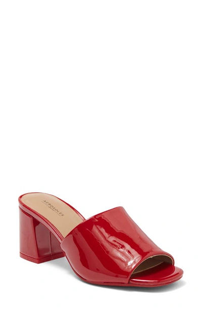 Shop Aerosoles Entrée Mule Sandal In Red Patent