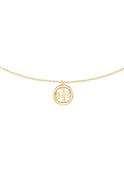 Tory Burch Miller Pendant Necklace In Tory Gold