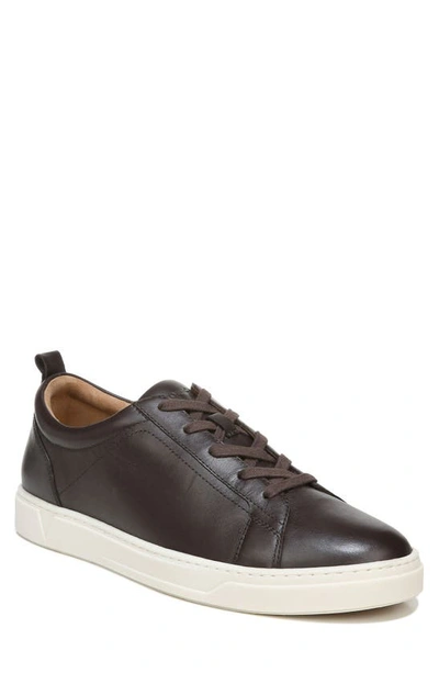 Shop Vionic Lucas Sneaker In Chocolate Leather