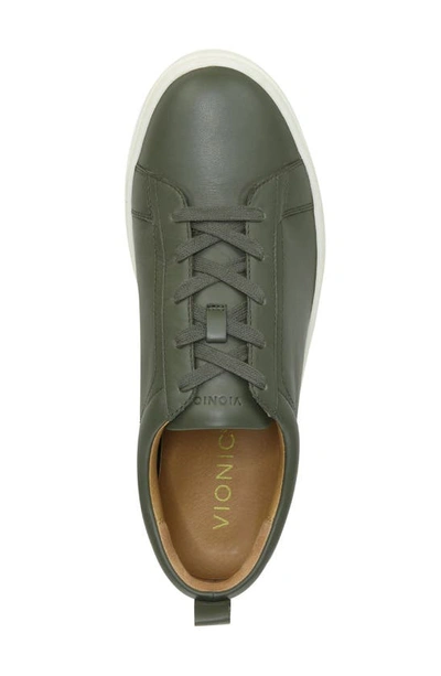 Vionic Lucas Sneaker In Olive Leather