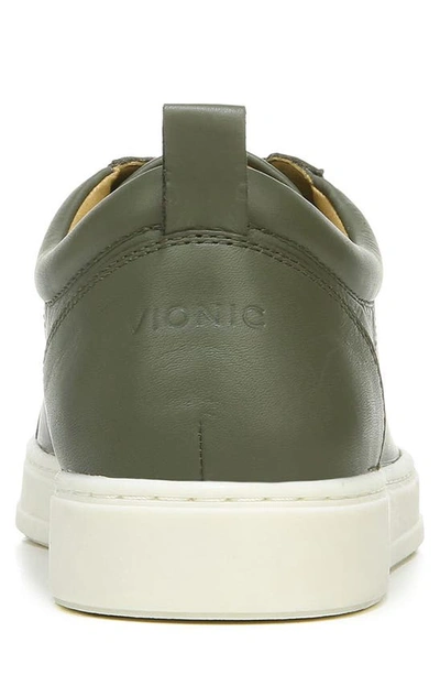 Shop Vionic Lucas Sneaker In Olive Leather