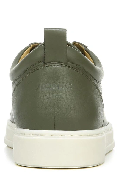 Vionic Lucas Sneaker In Olive Leather