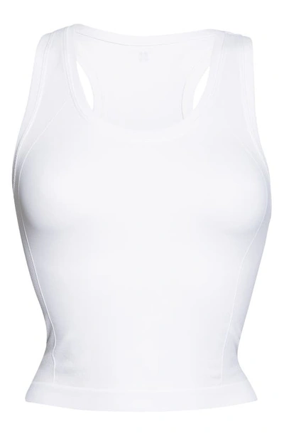 Sweaty Betty Athlete Crop Seamless Tank Top In White