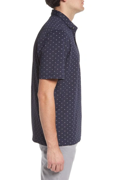 Cutter & Buck Virtue Tile Drytec Performance Polo In Navy Blue