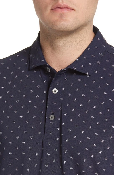 Cutter & Buck Virtue Tile Drytec Performance Polo In Navy Blue