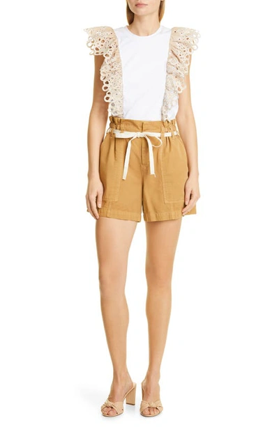 Shop A.l.c Augusta Cotton Shorts In Playa