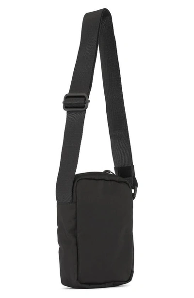 Shop Ganni Recycled Polyester Festival Tech Mini Crossbody Bag In Black