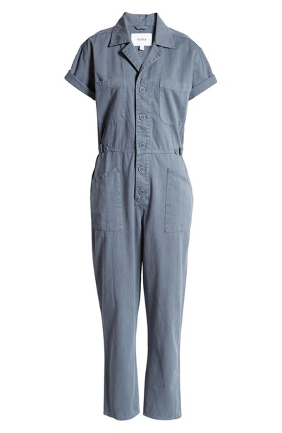 Shop Pistola Grover Utility Ankle Jumpsuit In Blue Stone