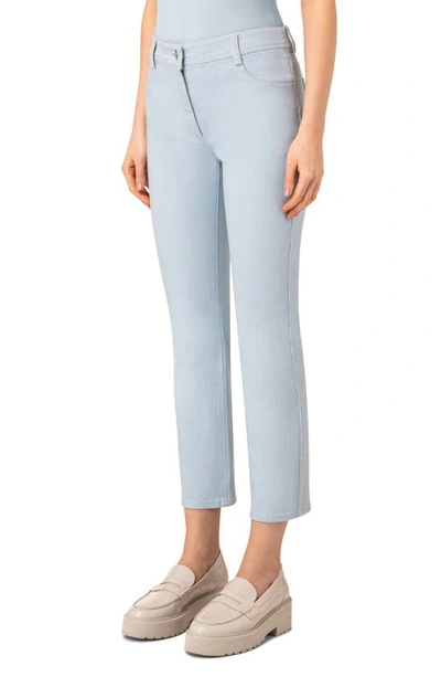 Shop Akris Punto Maru Ankle Tapered Leg Jeans In Sky