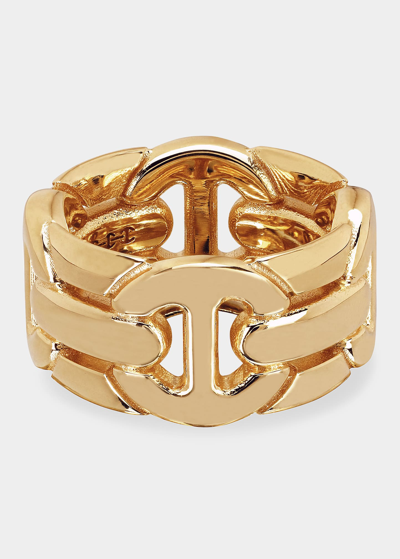 Shop Hoorsenbuhs Wall Quad Ring In Yellow Gold In Yg