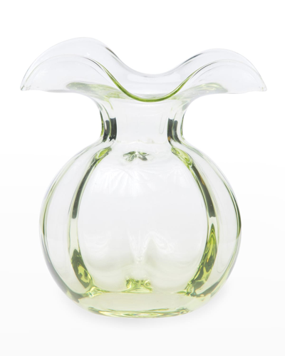 Shop Vietri Hibiscus Glass Green Medium Fluted Vase