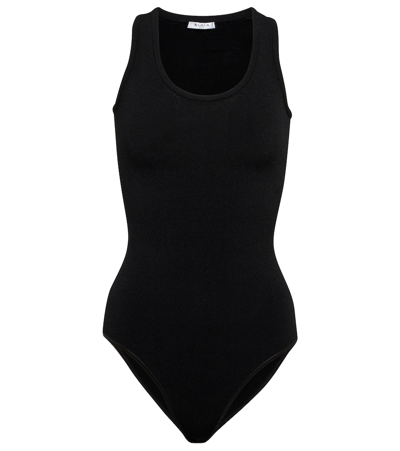 Shop Alaïa Knit Bodysuit In Black