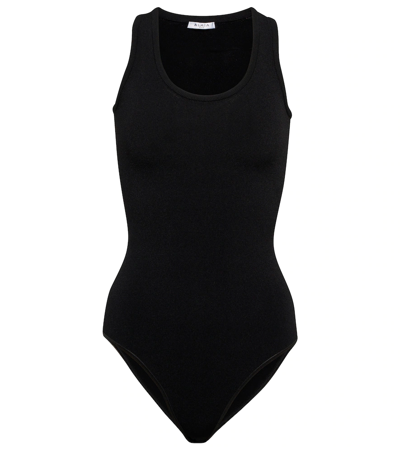 Alaïa Alaia Sleeveless Bodysuit In Ribbed Viscose In Black