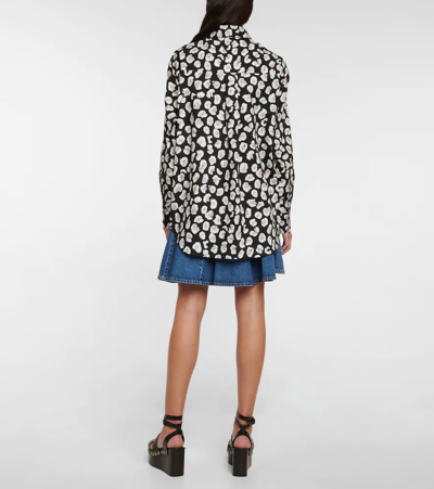 Shop Alaïa Leopard-print Cotton Shirt In Multicoloured
