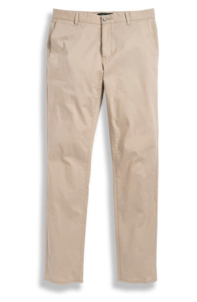 Rodd & Gunn Gunn Cotton Blend Slim Chino Pants In Pebble