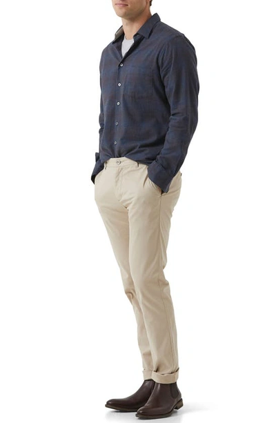 Rodd & Gunn Gunn Cotton Blend Slim Chino Pants In Pebble