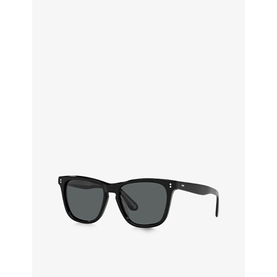 Oliver Peoples Ov5449su Lynes Sun Square-frame Acetate Sunglasses In Black