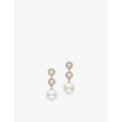 Shop Bucherer Fine Jewellery Women's Rose Gold Mini Pearls 18ct Rose Gold, 0.23ct. Brilliant-cut Diamond,