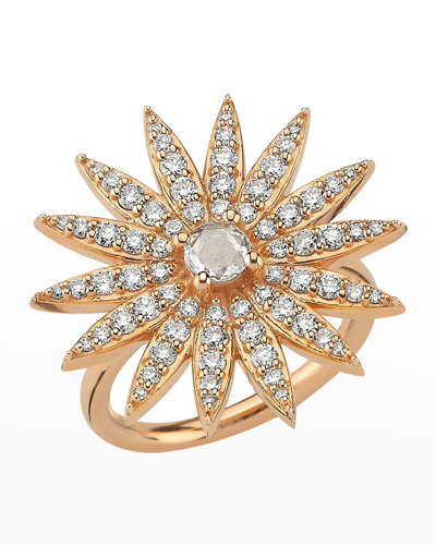 Shop Beegoddess Empress Diamond Ring In Yellow Gold