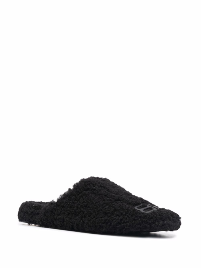 Shop Balenciaga Bb Logo-plaque Mules In Black