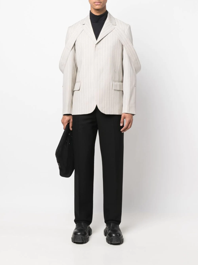Shop A Better Mistake Single-breasted Tailored Blazer In Neutrals