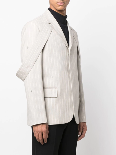 Shop A Better Mistake Single-breasted Tailored Blazer In Neutrals