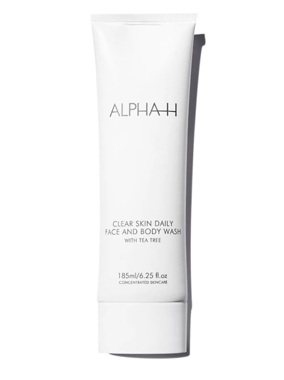 Shop Alpha-h Clear Skin Daily Face And Body Wash In White