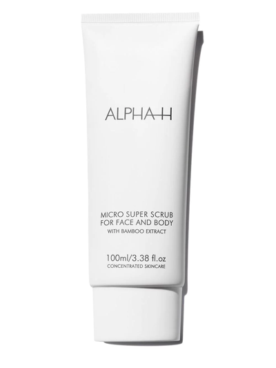 Shop Alpha-h Micro Super Scrub For Face And Body In White