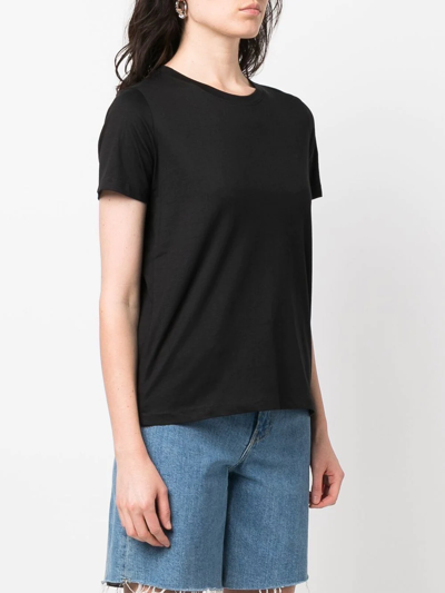 Shop Calvin Klein Logo Print T-shirt In Black