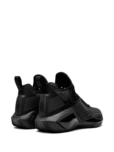 Shop Nike Lebron Soldier Xiv "triple Black" Sneakers