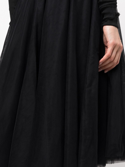 Shop Marc Le Bihan Full Tulle Skirt In Black