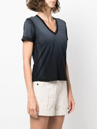 Shop Cotton Citizen Gradient Effect Short-sleeve T-shirt In Black