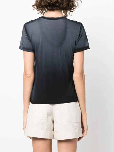 Shop Cotton Citizen Gradient Effect Short-sleeve T-shirt In Black