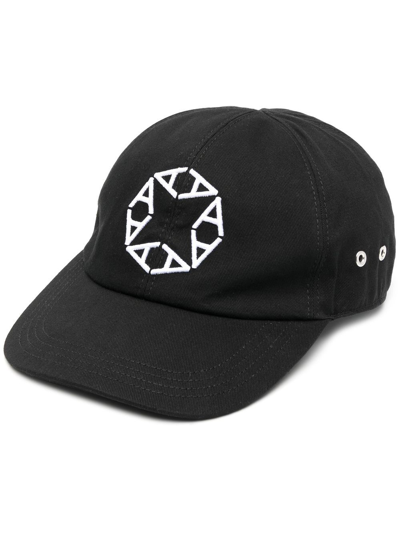 Shop Alyx Logo-print Cotton Cap In Black