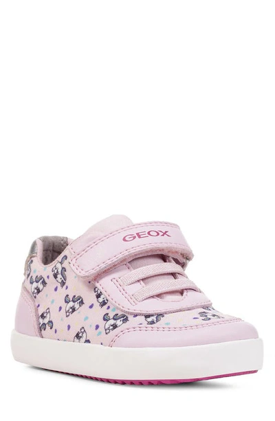 Geox Kids' Gisli Unicorn Print Sneaker In Light Pink | ModeSens