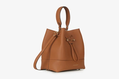 STRATHBERRY The Strathberry Midi Tote - Top Handle Leather Tote Bag - Tan  for Women