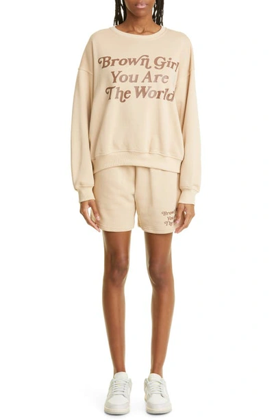 Shop Bella Dona Brown Girl World Sweatshirt