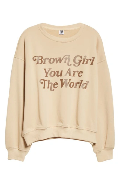 Shop Bella Dona Brown Girl World Sweatshirt
