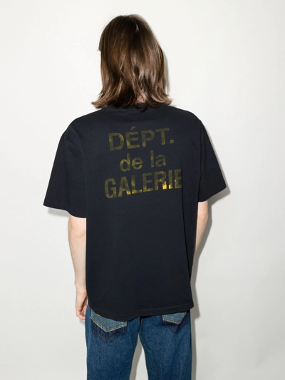 Shop Gallery Department Logo Print Short-sleeve T-shirt In Blau