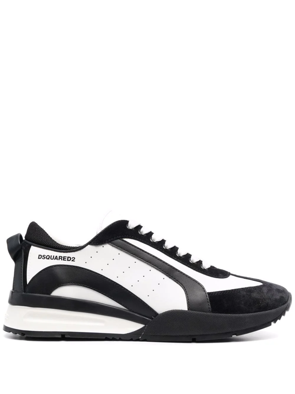 Dsquared2 colourblock leather sneakers - White