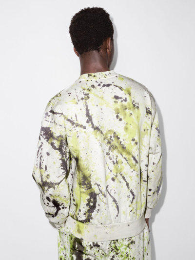 Aries No Problemo Spray-dye Sweatshirt In Neutrals
